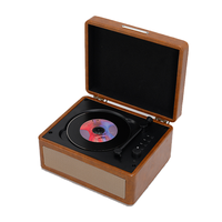 Lecteur CD portable rétro sans fil multifonction avec lecteur de carte USB et TF, mini cadeau, haut-parleurs alimentés par batterie de haute qualité sonore