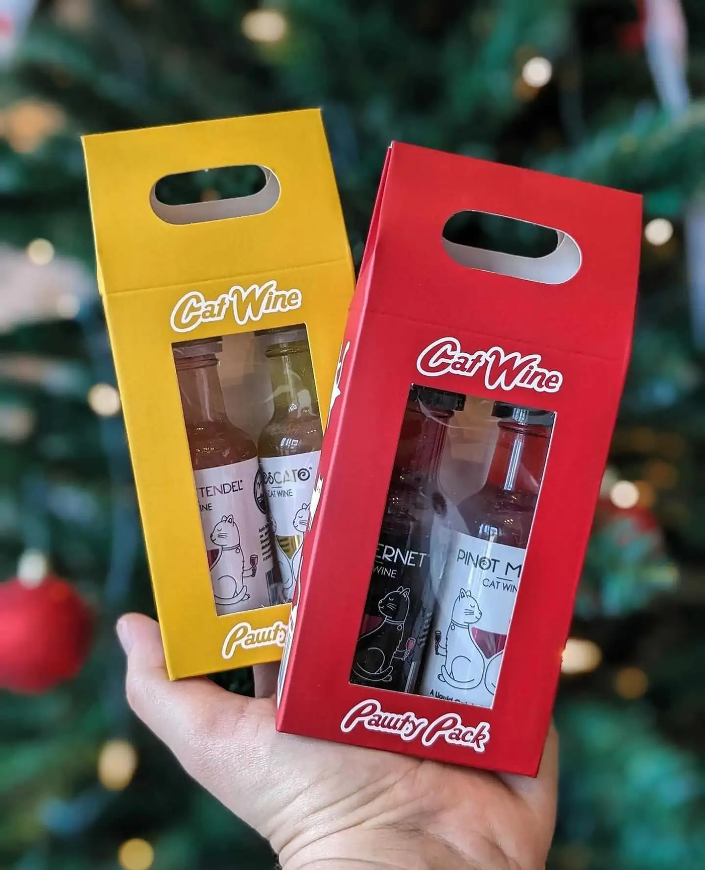 Emballage de noël magnétique en carton, personnalisé, avec accessoires pour vin rouge de noël, 2 ou 3 bouteilles, coffret cadeau, boîte en papier