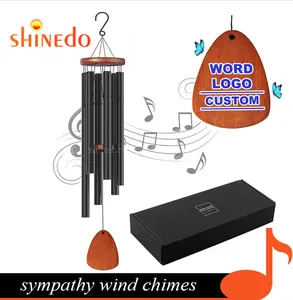 Multiple Customized Sympathy Wind Chimes Outdoor Clearance Memorial Wind Chimes With 6 Tubes