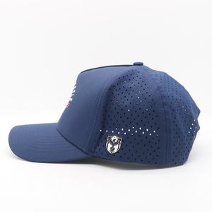 Gorra Deportiva Transpirable con Orificios Cortados con Láser, Resistente al Agua, Personalizada OEM, Gorra de Béisbol Impermeable de Alta Calidad - Product Image 3