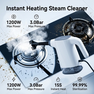 <span class=keywords><strong>Nettoyeur</strong></span> <span class=keywords><strong>Vapeur</strong></span> <span class=keywords><strong>Professionnel</strong></span> Électrique 1200W avec Noyau Chauffant Amélioré, Contrôle Numérique Intelligent et Écran Tactile pour Voiture et Hôtel - Product Image 2