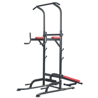 Barre de traction et support de dips en métal MaiBu Fit MB-CU306 pour entraînement de force à domicile, capacité maximale de 120 kg