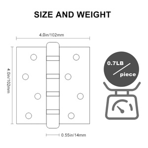 Factory Direct Sales <strong>American</strong> Safety Stainless Steel Flat Door <strong>Hinge</strong> 2bb/4bb Ball Bearing Wooden Door Lift Door Butt <strong>Hinge</strong> - Product Image 3