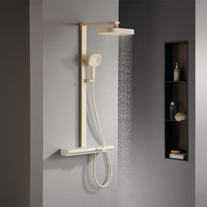 Sistema de ducha de baño moderno, grifo de ducha de <span class=keywords><strong>3</strong></span> funciones blanco, juegos de ducha de <span class=keywords><strong>piano</strong></span> termostático digital de latón - Product Image 2