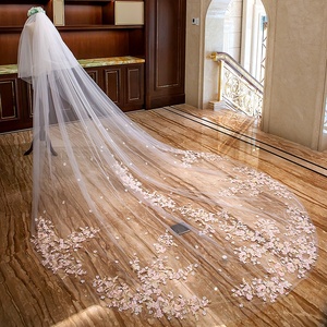 Shenglan Commercio All'ingrosso di Alta Qualità <span class=keywords><strong>Velo</strong></span> Da <span class=keywords><strong>Sposa</strong></span> Netto Lungo Rosa Del Fiore Del Merletto Trim <span class=keywords><strong>Velo</strong></span> Da <span class=keywords><strong>Sposa</strong></span> Da <span class=keywords><strong>Sposa</strong></span> In Pizzo Edage <span class=keywords><strong>Accessori</strong></span> Per Capelli - Product Image 3