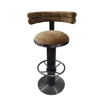 Chaise haute de bar moderne de luxe en acier inoxydable, tabouret de bar en acier inoxydable, tabouret de comptoir pour restaurants, cuisines et bars à domicile