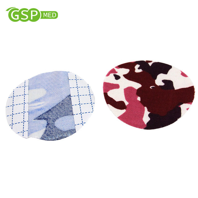 High Quality 7.5cm Custom Color Printed Dexcom Patch Breathable Adhesive Cotton CGM Sensor Patches Sweatproof Sports Tape