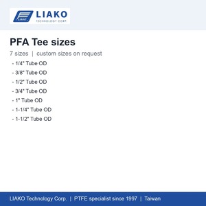 Raccord en T égal en PFA pour tube de 1/2 po, raccord à sertir pour tube, haute pureté, résistant aux produits chimiques pour processus humides en semi-conducteurs - Product Image 4