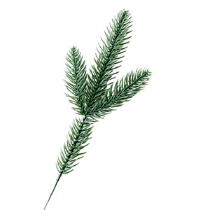 Ramo de Agujas de Pino Artificiales 3D de Doble Cara, Ramas de Árbol de Navidad de PVC Verde Tridente, Menos de 30 cm - Product Image 5