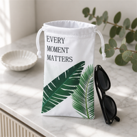 Pochette à cordon en microfibre ultra-fine pour lunettes de vue et de soleil, pour le rangement quotidien des lunettes, avec logo personnalisé, tailles variées, vente en gros