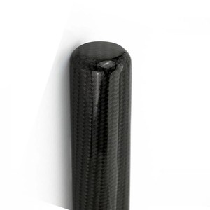 Carbon Fiber Gear <b>Shift</b> <b>Knob</b> 7.1 Inch 23mm Diameter With 8 10 12mm Adapters For Manual Automatic Transmission - Product Image 2