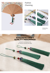 Bán buôn mặt dây chuyền tua nhỏ cho bookmark treo Spike tua rìa cho túi trang trí lụa dài tua Polyester phụ nữ - Product Image 6