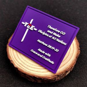 Patchs en PVC souple 3D personnalisés avec logo, impression par transfert en silicone gaufré à chaud, patchs en caoutchouc PVC fins, à coudre ou à coller au velcro sur les vêtements - Product Image 2