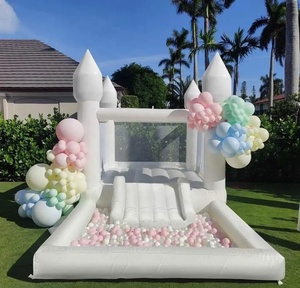 Château gonflable de qualité commerciale pour enfants, anniversaire, mariage, fête, avec fosse à balles et toboggan - Product Image 1