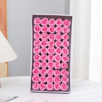 Handgemaakte mini-rozenzeepbloemen op duimformaat, boutonnière boeketten - bruiloft & verjaardag cadeaudoos, groothandel