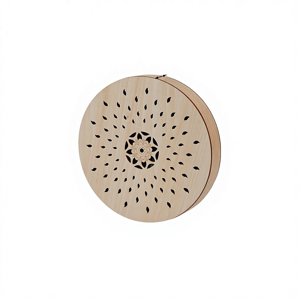 Style goutte d'eau de couleur bois naturel