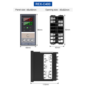 출력 릴레이 1 알람 AC 12V 디지털 REX-C400 온도 컨트롤러 디지털 서모스탯 REX-C400 - Product Image 4