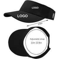 Casquette de plage en gros, protection UV, pour hommes et femmes, visière de sport pour tennis et softball, chapeau pare-soleil personnalisé avec logo, visière d'été pour la course à pied