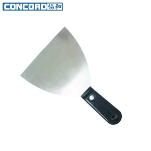 Espátula Concord de 3'' con Hoja de Acero Inoxidable Curvada de 1.0mm de Grosor, Mango de Plástico Negro con Clip, Herramienta para Raspar Paredes y Masilla - Product Image 1