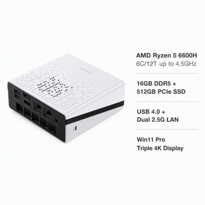 Mini PC OEM ODM Neuf Intel I3 <span class=keywords><strong>I5</strong></span> I7 AMD Ryzen R3/R5/R7 DDR5 RAM SSD Double LAN 2.5G USB4.0 Affichage 4K - Product Image 5
