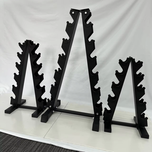 Support d'haltères A-Frame, support de poids 3 5 6 <span class=keywords><strong>7</strong></span> niveaux Organisateur de stockage de poids à plusieurs niveaux pour haltères Capacité de poids 300 <span class=keywords><strong>kg</strong></span> - Product Image 1