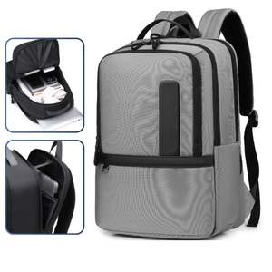 Sac à dos d'affaires imperméable de grande capacité de haute qualité avec chargeur USB, logo personnalisé en usine, sac pour ordinateur portable extensible en Oxford - Product Image 3