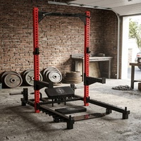 Rack d'entraînement pour squats et soulevés de cuisses, machine à soulever les hanches à charge de plaques, appareil d'entraînement fonctionnel pour la musculation
