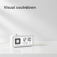 Horloge de gestion du temps pour étudiants avec affichage visuel de la température et de la date, alarme, écran LCD, en ABS – Fourniture directe usine