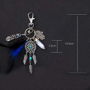 <span class=keywords><strong>Atrapasueños</strong></span> llavero decoración Metal llaveros coche bolsa encanto colgante Boho hoja borlas llavero <span class=keywords><strong>atrapasueños</strong></span> llavero amuleto - Product Image 4