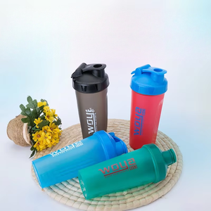 750ml 25oz Tragbarer Protein-Pulver-Milchshake-Shaker Plastik-Wasserflasche <span class=keywords><strong>Shake</strong></span>-Becher für Fitness und Sport - Product Image 1
