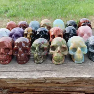 3inch Natural healing stone gemstone skulls crystal skulls