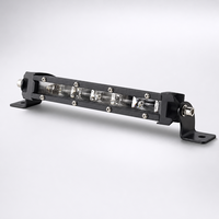 Barre lumineuse LED ultra-fine à une seule rangée, 24V, lentille 6D, bande lumineuse de travail pour Jeep Wrangler Cherokee Truck