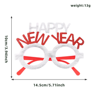Lunettes de Noël originales HOHOHO, accessoire de déguisement pour réunions de Noël, dîners festifs et tenues assorties