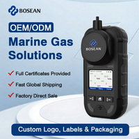 Detector de Gas Portátil Multigas con Certificación CCS de Bosean, Monitor de 4 Gases con Aprobación ATEX para Monitoreo de Seguridad en Embarcaciones
