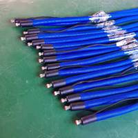 1/4 pouce 6 mm Haute température 60-250 ℃   Tuyau chauffant électrique flexible en PTFE, tuyau chauffant à fusion à chaud pour machine Dynatec 25Mpa