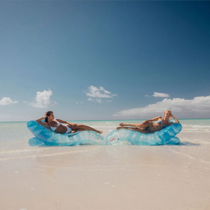 インフレータブルプールフロート人間工学に基づいたデザイン鮮やかな虹色カップホルダー屋内/屋外用環境に優しいPVC素材 - Product Image 6