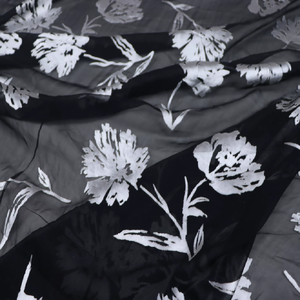 Nueva Tela de Seda Opal de Alta Calidad con Estampado Floral, Popular y de Gran Venta, para Vestidos y Ropa de Mujer para las Fiestas - Product Image 1