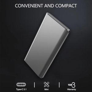 SSD portátil USB3.0 Tipo C Disco duro externo Unidad de estado sólido Externo 128GB 256GB 512GB 1TB para computadora portátil - Product Image 2