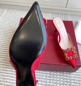 Nouveaux talons hauts sexy pour femmes, luxe d'été, cuir véritable de haute qualité, bout pointu, talons de soirée - Product Image 5