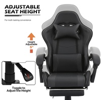 Chaise de jeu nouveau style en PU pas chère haute qualité Silla Gamer vente en gros d'usine siège pivotant inclinable hauteur réglable