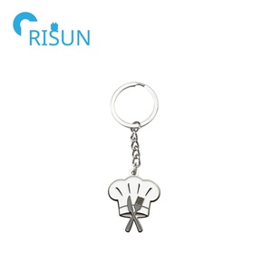 Llavero esmaltado culinario personalizado, llavero de cocina, cubiertos, cuchillo, temática gastronómica, sombrero de Chef, gorro, dijes colgantes, llavero colgante - Product Image 2