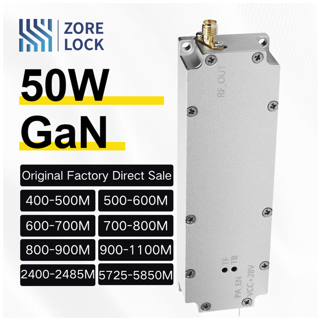 433M 900M GaN 50W Wholesale of New Products  RF Power Amplifier for Anti Drone System