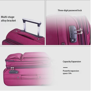 <span class=keywords><strong>Valigia</strong></span> Morbida Oxford 28 Pollici <span class=keywords><strong>Grande</strong></span> Capacità con Serratura a Combinazione, Trolley <span class=keywords><strong>in</strong></span> <span class=keywords><strong>Tessuto</strong></span> Resistente all'Usura per Viaggi - Product Image 3