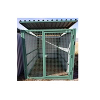 Grande Cage pour animaux de compagnie de Style européen/maison de course pour chats en plein air/chenils pour chiens avec toit en plaque d'acier de couleur