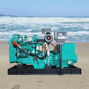 50kw海洋ディーゼル発電機カミンズエンジン付き6BT5.9-GM83海水冷却80kw 75kw 24kw 30kw - Product Image 1