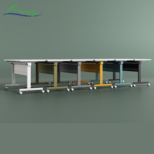 Glory Merge Activity School <strong>Office</strong> Furniture Iron Modern Folding Stackable Movable <strong>Foldable</strong> Conference Training Room Table <strong>Desk</strong> - Product Image 4
