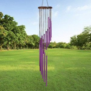 18 Campanas de <span class=keywords><strong>Viento</strong></span> Giratorias Hechas a Mano con Acabado Mate, Tubos de Aluminio de Altura Gradual, Decoración Moderna para <span class=keywords><strong>el</strong></span> Hogar, Interior y Exterior - Product Image 2