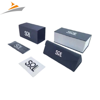 Haute qualité Rectangle impression Logo lunettes emballage lunettes de soleil étui cadeau boîte de rangement lunettes de soleil boîte de papier avec magnétique