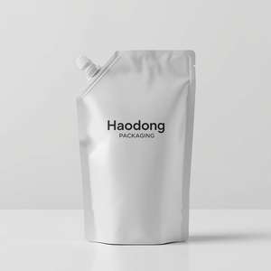 Support en PE laminé imprimé étanche à l'humidité de qualité alimentaire matériau vierge bec pochette supérieure masque en argile noire crème pour le visage soins de la peau - Product Image 1