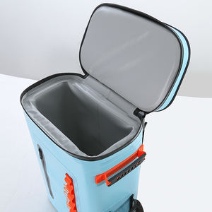 กระเป๋าเก็บความเย็นแบบกันน้ำสำหรับกิจกรรมกลางแจ้ง ทำจาก TPU/PVC ป้องกันการรั่วซึม ซิปนุ่ม สำหรับใส่อาหาร กระป๋อง ไวน์ เหมาะสำหรับปิกนิกและตั้งแคมป์ - Product Image 5